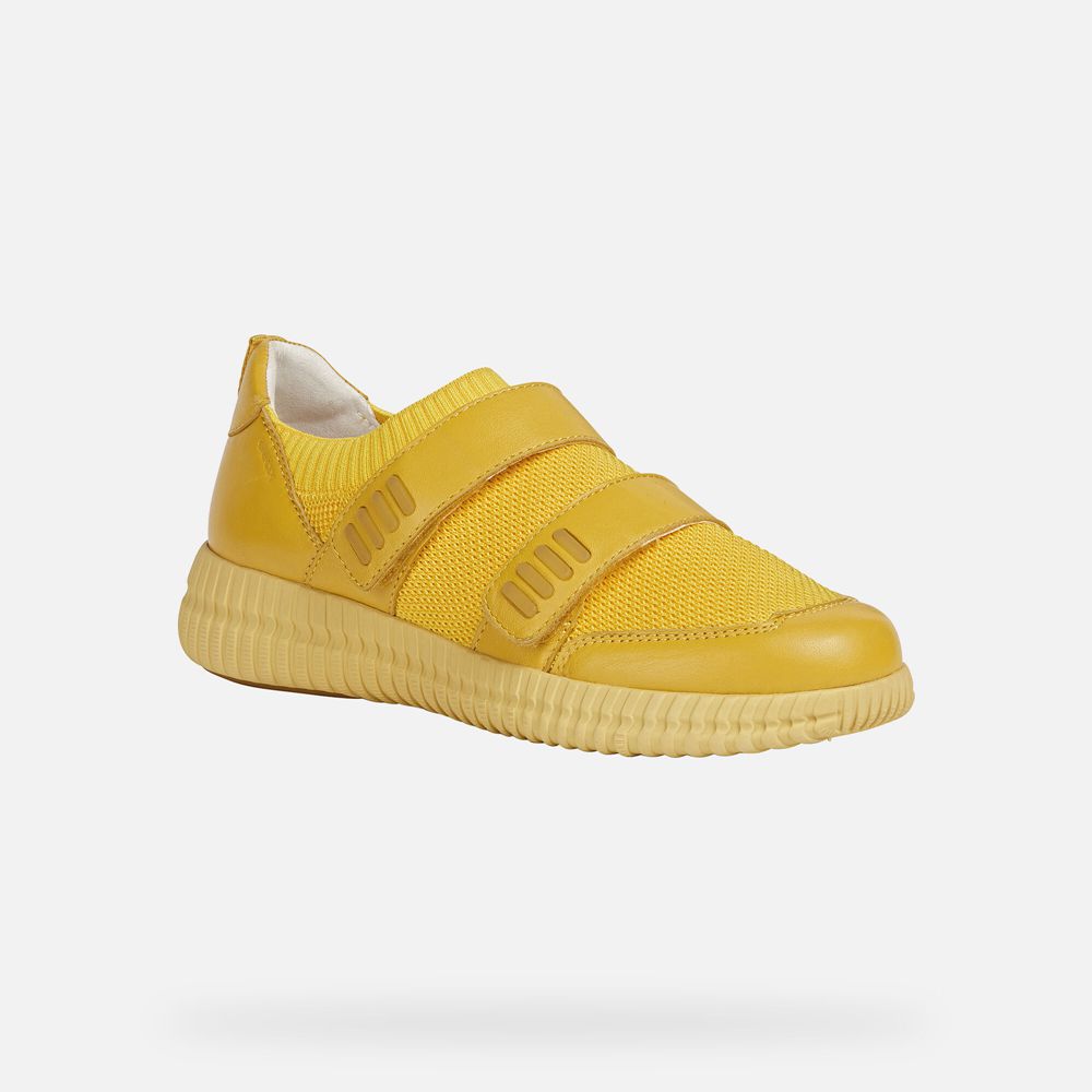 Basket Geox Noovae - Jaune - Femme 028315-QGK